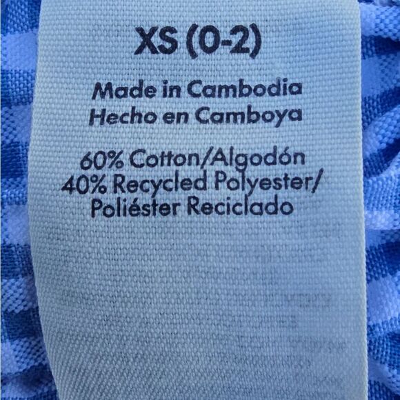 Blue Gingham Women's Top - Picture 7 of 8